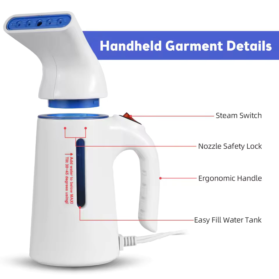 Wrinkle Erasing Handheld Steamer