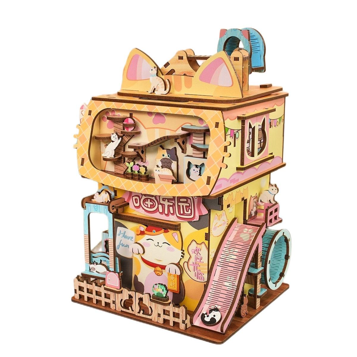 Cat Park | 3D Wooden Puzzle | Miniature Crafts