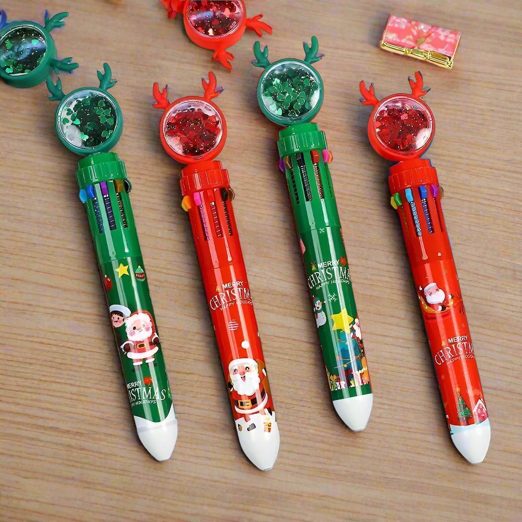 Christmas Ballpoint Pen Set Of 10  – Perfect Gifts for Kids This Merry Season & New Year
