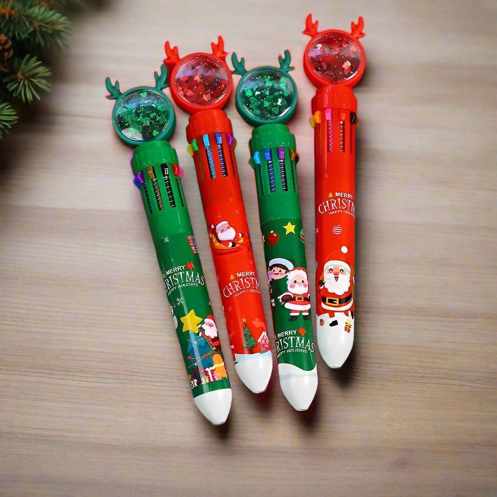Christmas Ballpoint Pen Set Of 10  – Perfect Gifts for Kids This Merry Season & New Year