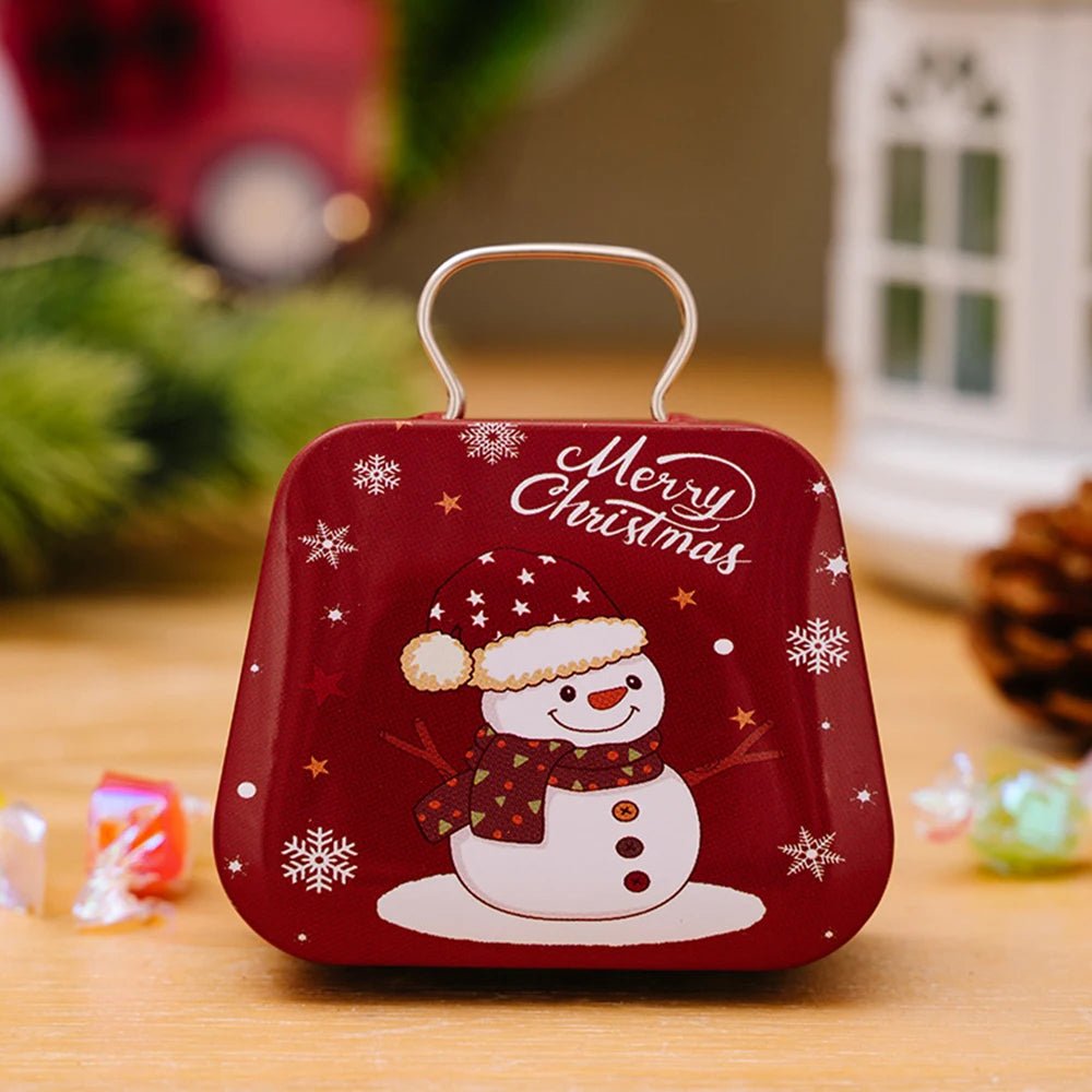 Christmas Tin Gift Box Set   – Charming Metal Storage Boxes with Lids for Holiday Treats