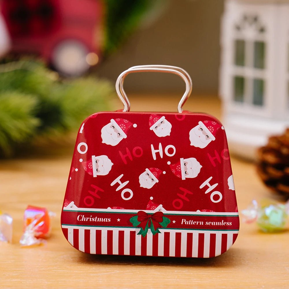 Christmas Tin Gift Box Set   – Charming Metal Storage Boxes with Lids for Holiday Treats