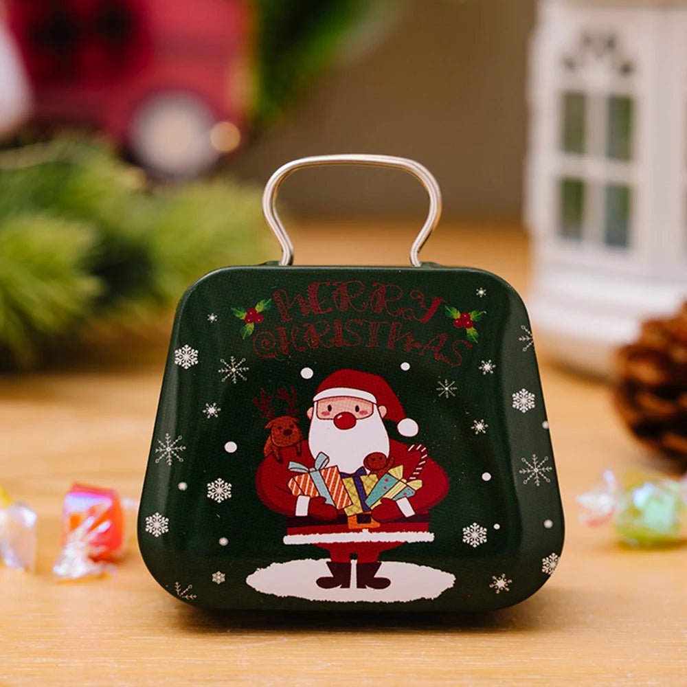 Christmas Tin Gift Box Set   – Charming Metal Storage Boxes with Lids for Holiday Treats