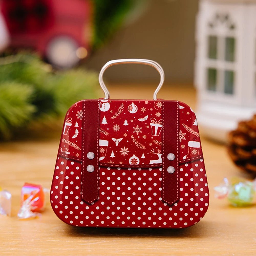 Christmas Tin Gift Box Set   – Charming Metal Storage Boxes with Lids for Holiday Treats