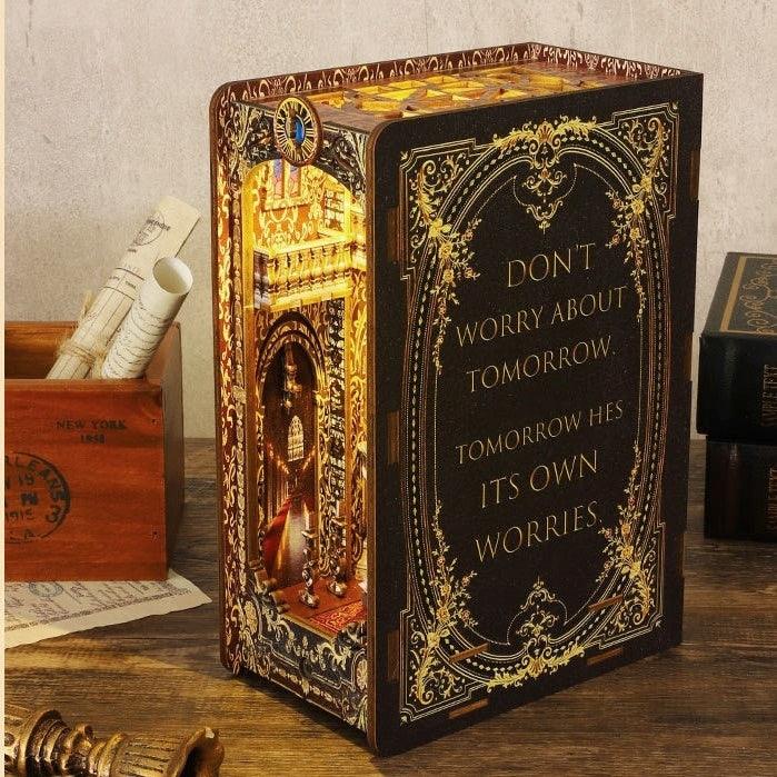 Medieval Church DIY Wooden Book Nook Kit