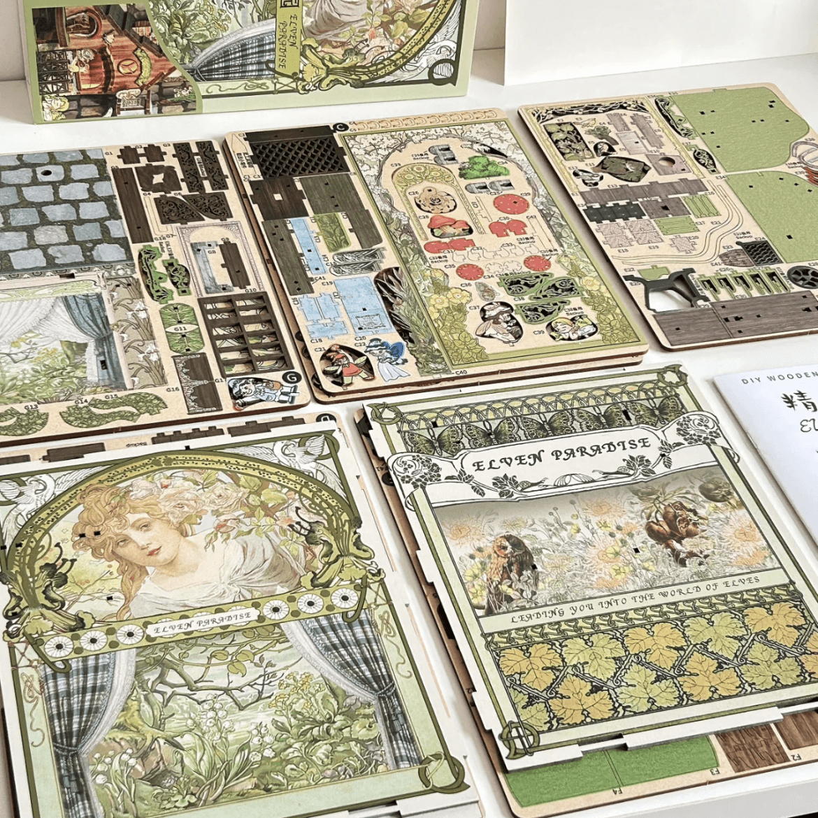 Elven Paradise | DIYBook Nook Kit | Bookshelf Decor