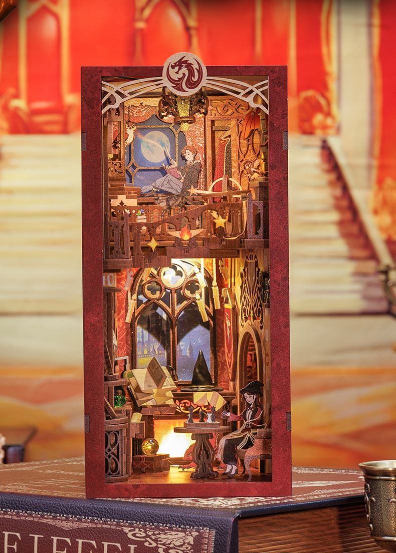 Flame Common Room | DIY Wizard Book Nook | Inspired by the world of wizards , witches and magic -