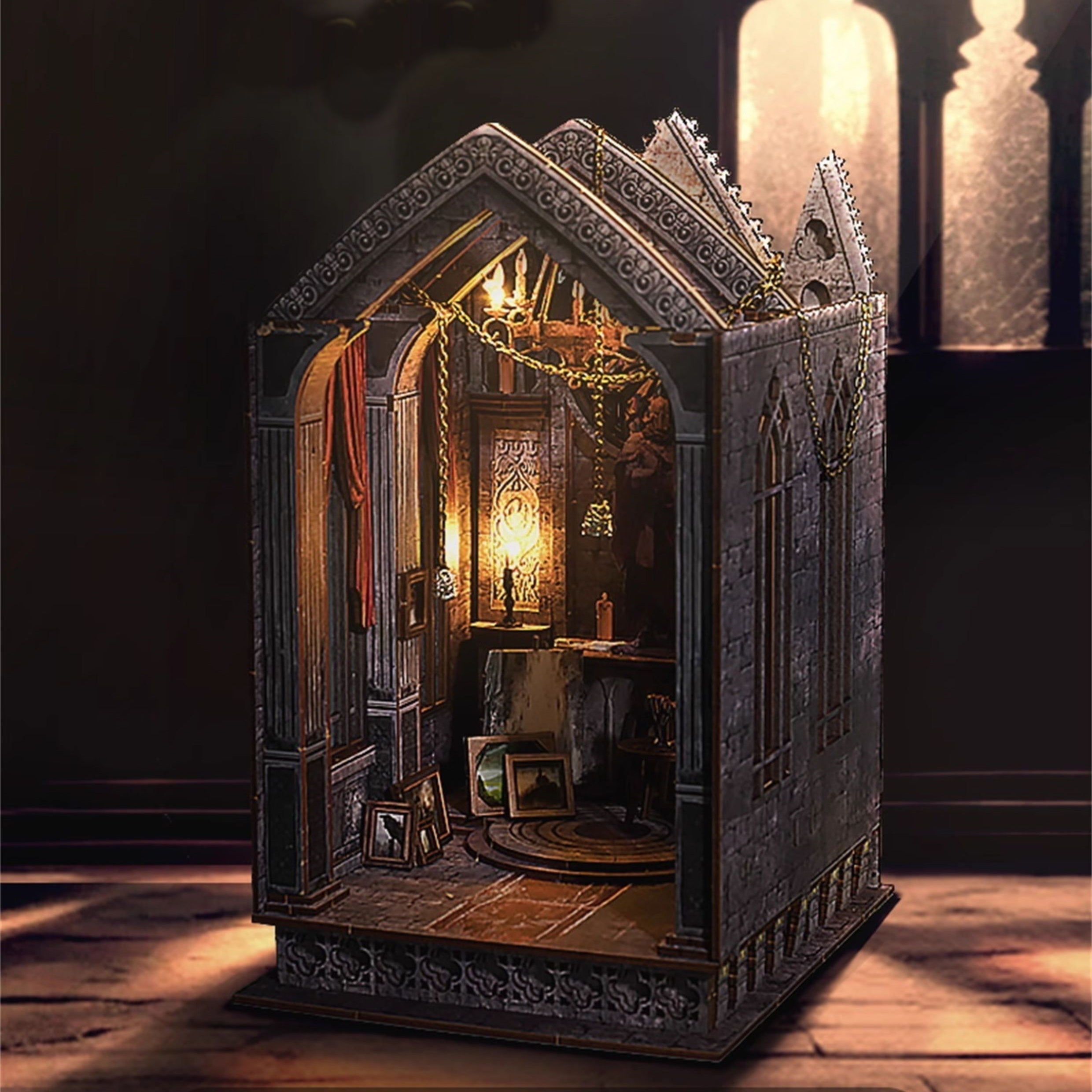 Quiet Night Prayer DIY Book Nook Kit | Gothic Church Inspired