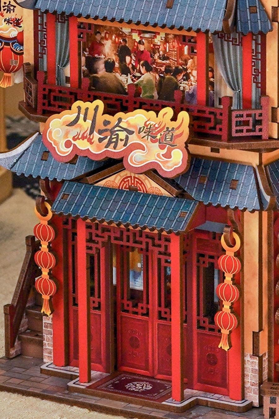 Hot Pot Restaurant | 3D Wooden Puzzle | Miniature Crafts