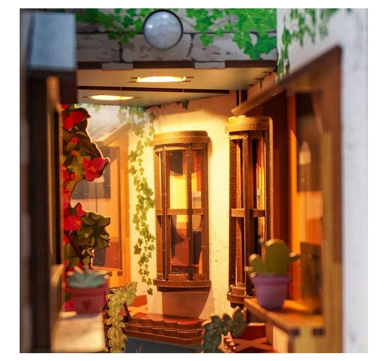 Romantic Island - DIY Book Nook Kit - Bookshelf Insert