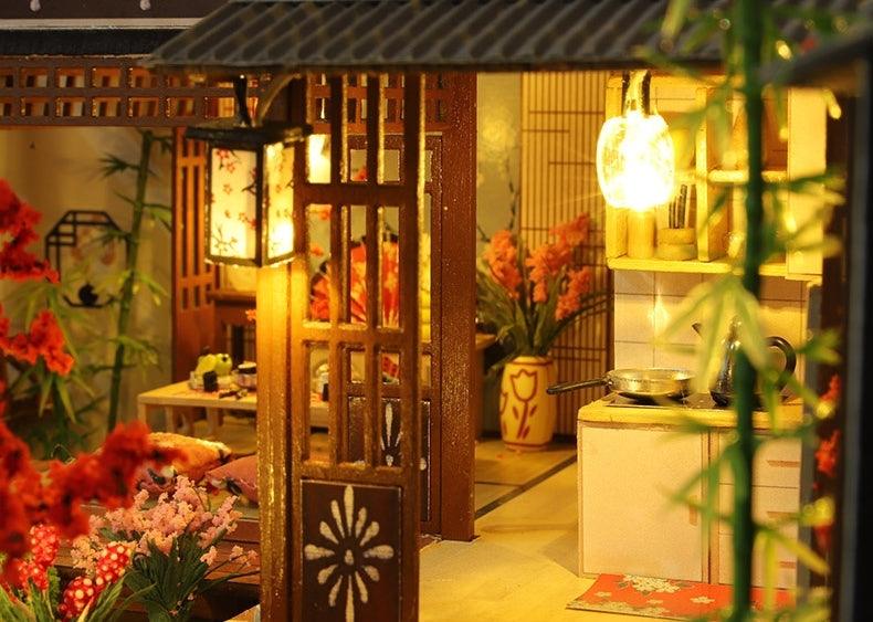 Spring Courtyard - Japanese House- DIY Miniature Dollhouse Kit