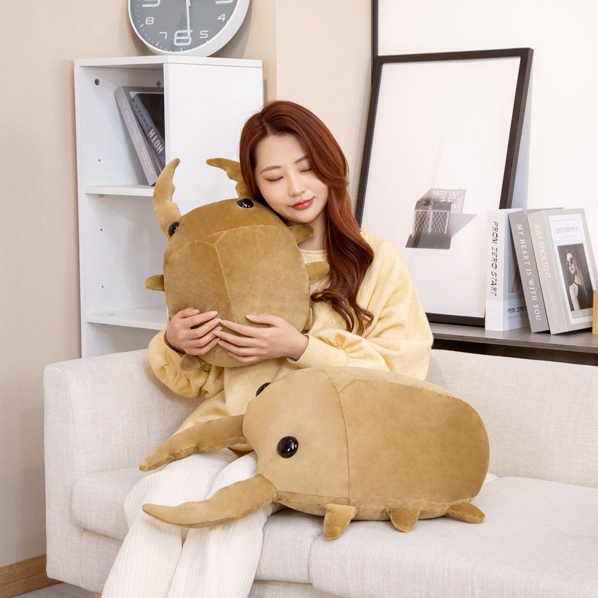 Brown Kawaii Dung Beetles Plushies
