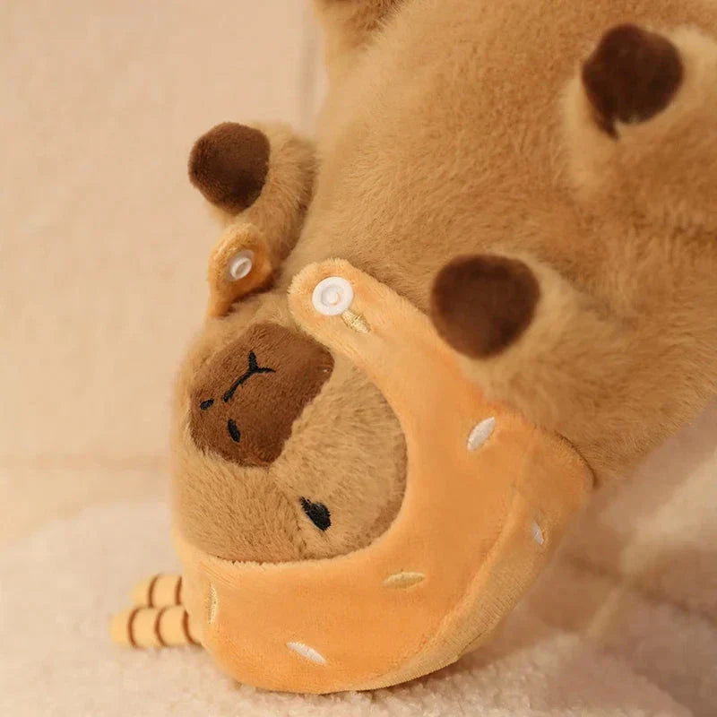 Capybara Soft Ice Cream Waffle Plush