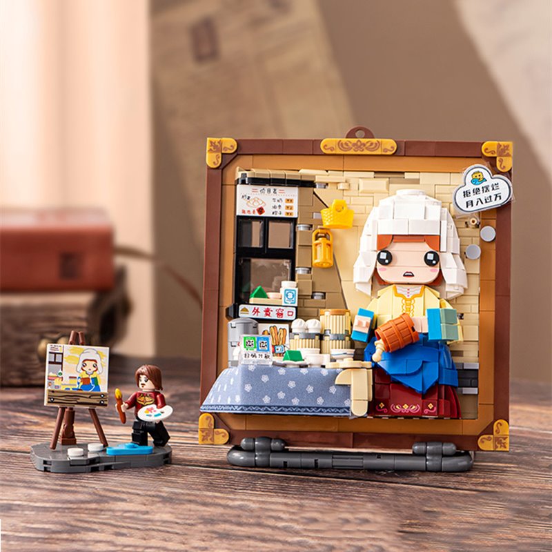 Caricature Famous Paintings Micro Building Blocks