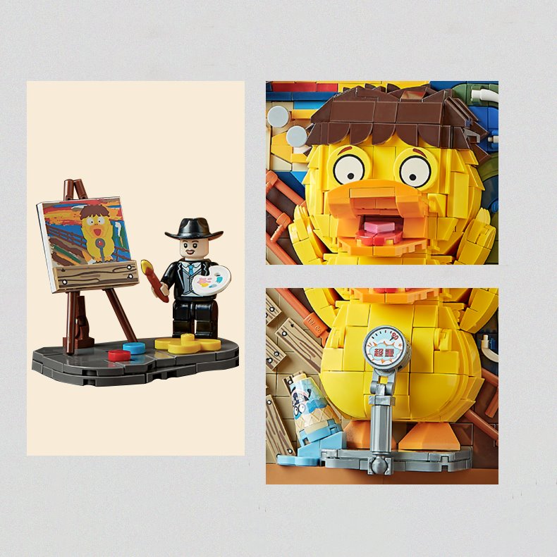 Caricature Famous Paintings Micro Building Blocks