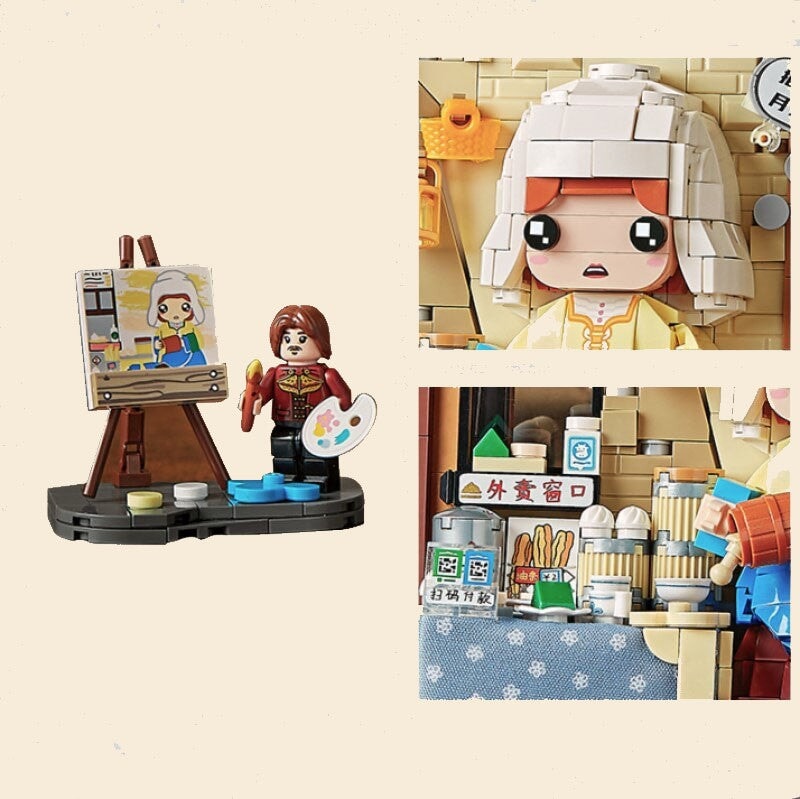 Caricature Famous Paintings Micro Building Blocks