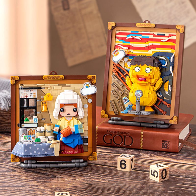Caricature Famous Paintings Micro Building Blocks