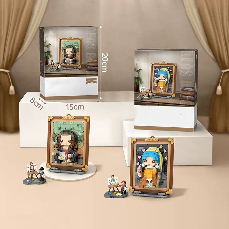 Caricature Famous Paintings Micro Building Blocks