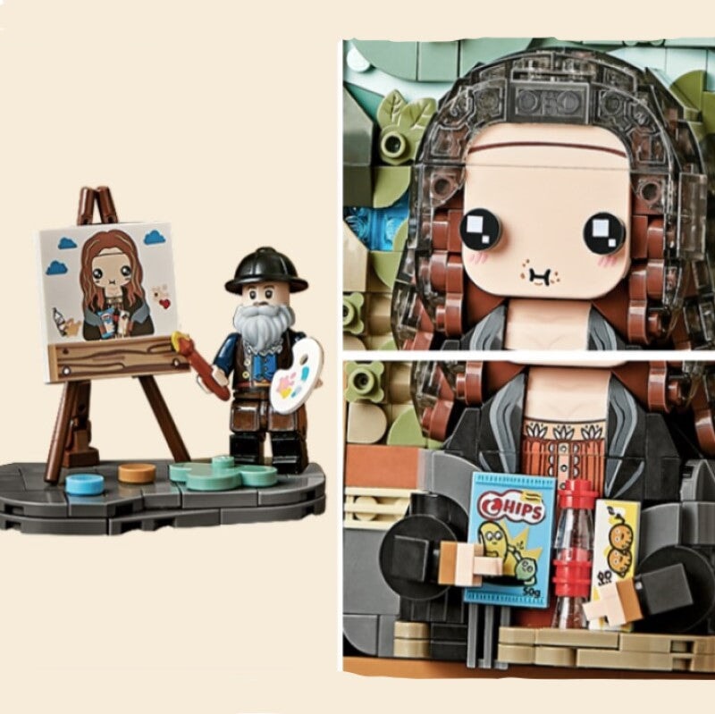 Caricature Famous Paintings Micro Building Blocks