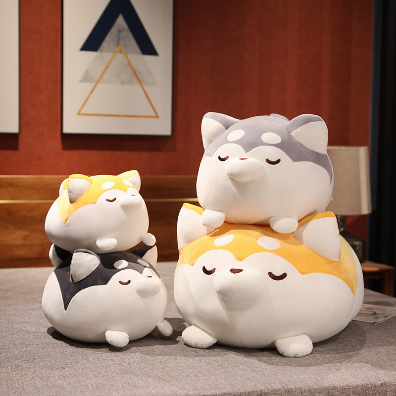 Chonky Cheerful Shiba Inu Squad Plushies
