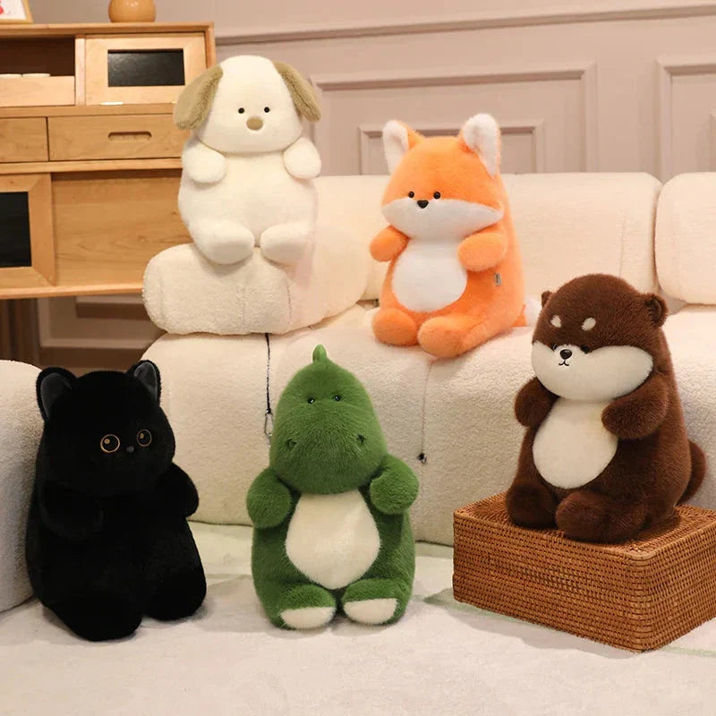 Chonky Fuzzy Animal Plush Friends