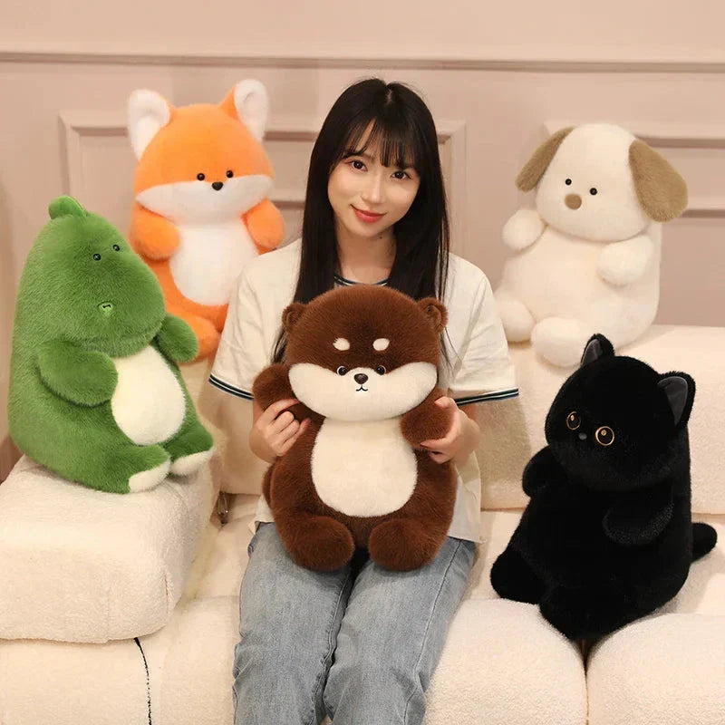 Chonky Fuzzy Animal Plush Friends