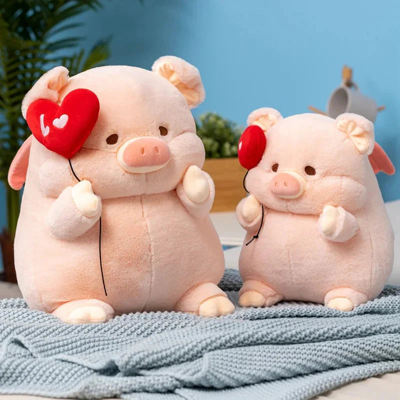 Chunky Love Heart Piggy Plushie