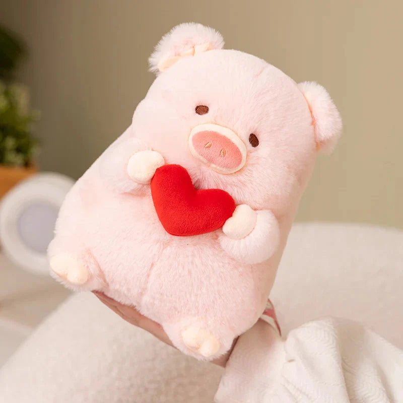 Chunky Love Heart Piggy Plushie