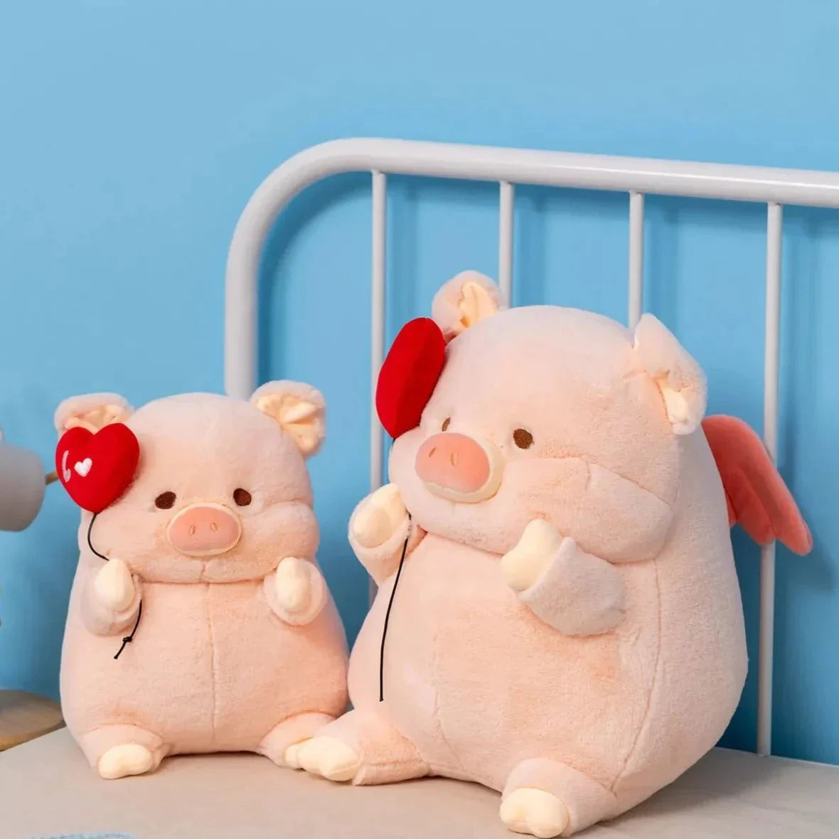 Chunky Love Heart Piggy Plushie