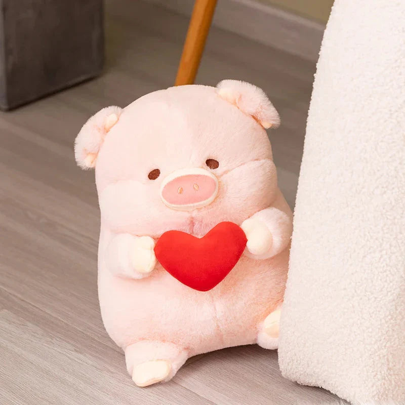 Chunky Love Heart Piggy Plushie