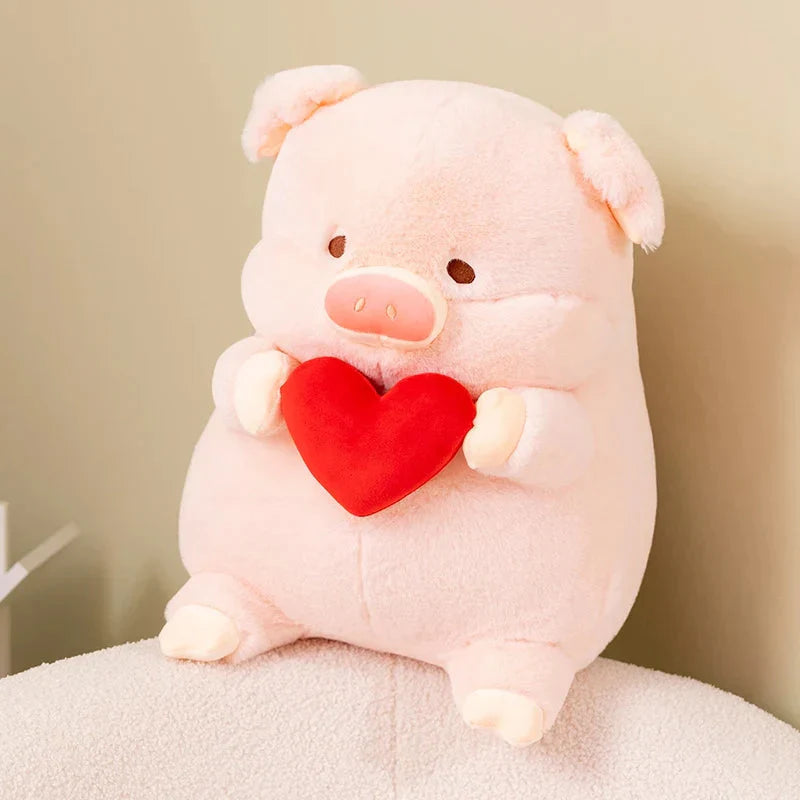 Chunky Love Heart Piggy Plushie