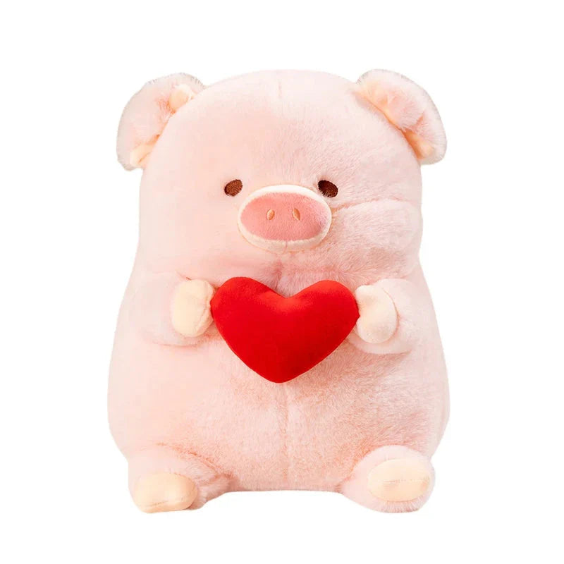 Chunky Love Heart Piggy Plushie
