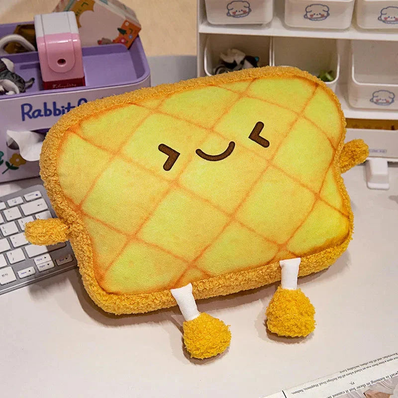 Emoji Toast Bread Friends Car Headrest Plush