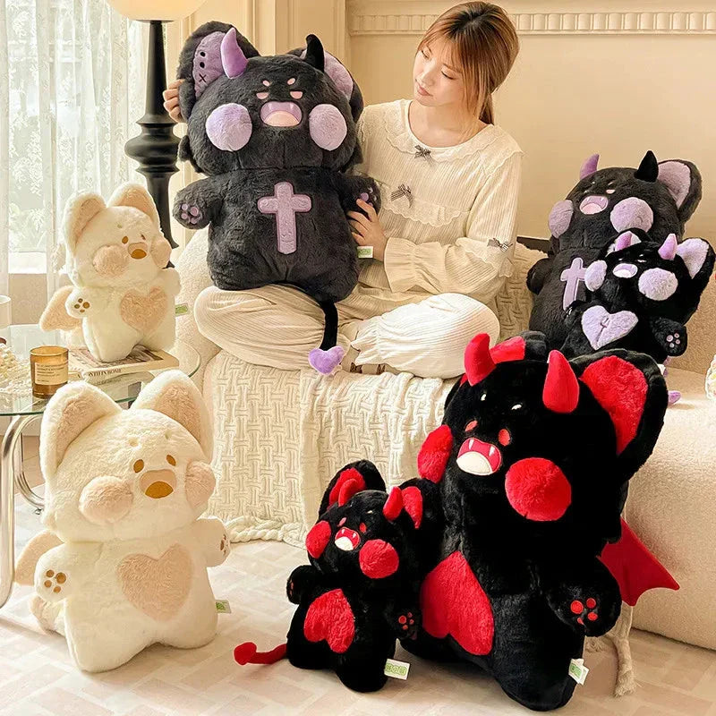 Evil Kawaii Fluffy Fox Halloween Plushies