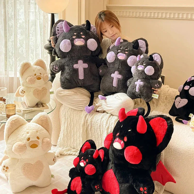 Evil Kawaii Fluffy Fox Halloween Plushies