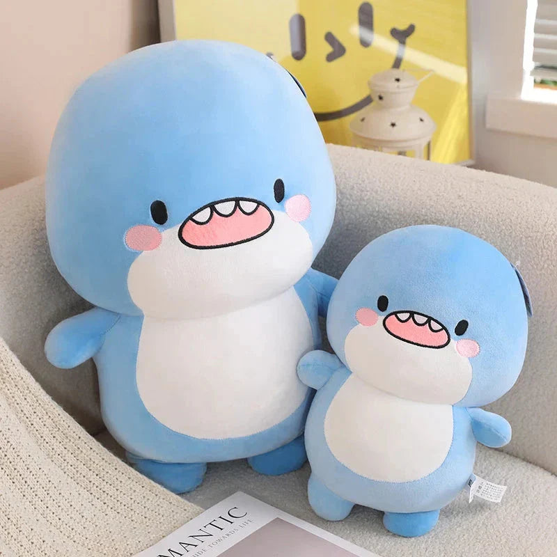 Fatty Blue Cartoon Shark Plush