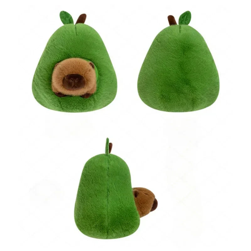 Fluffy Avocado Capybara Plushie