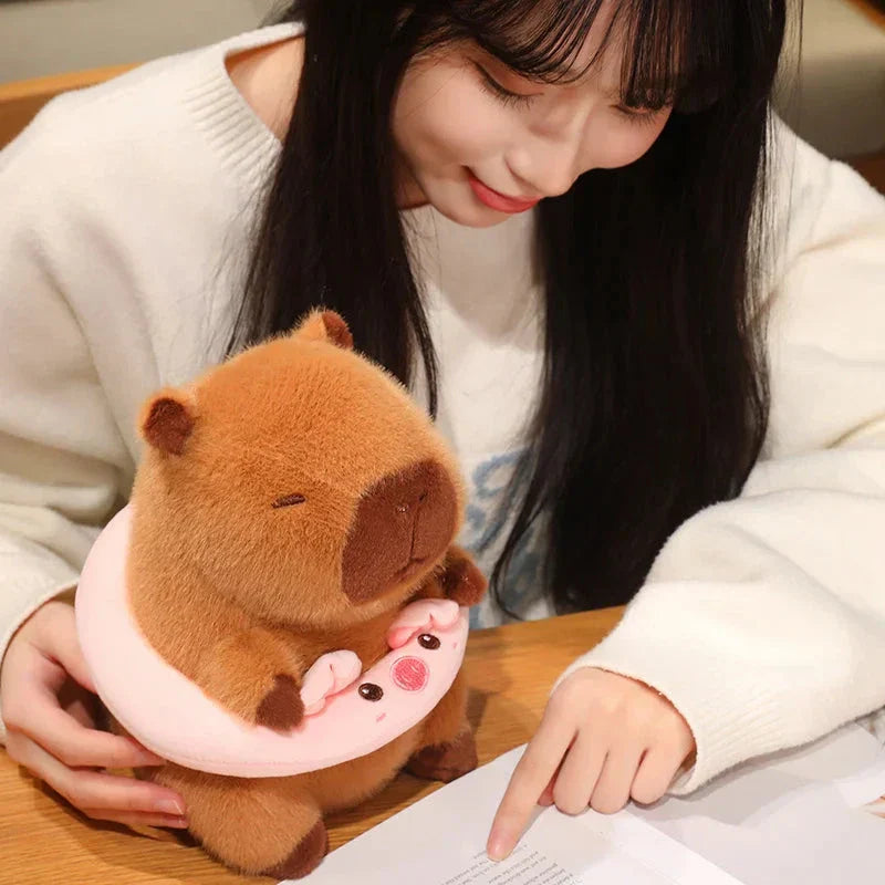 Fluffy Capybara with Float Plushie