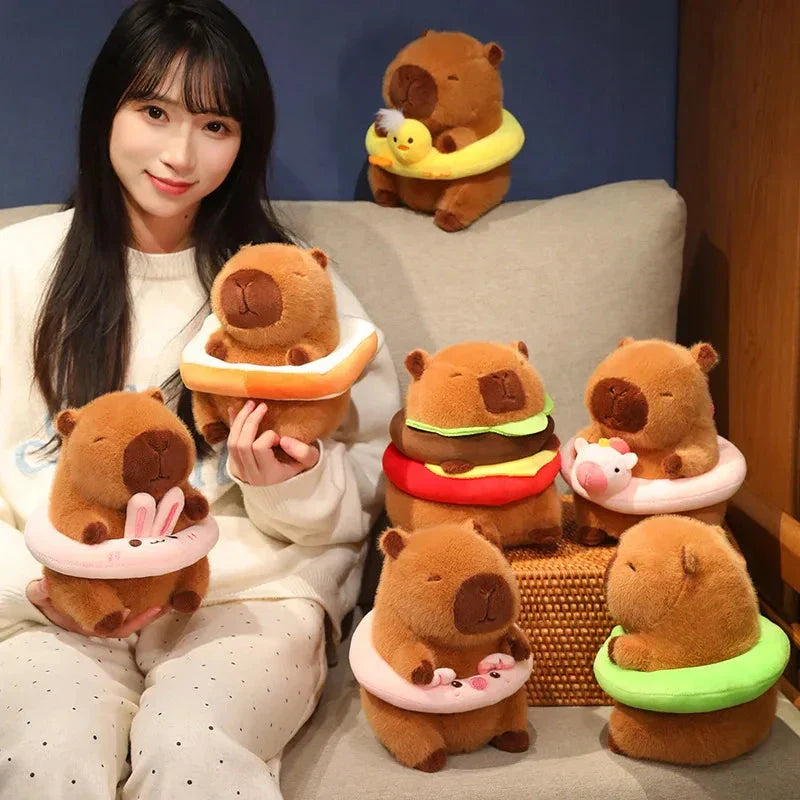 Fluffy Capybara with Float Plushie