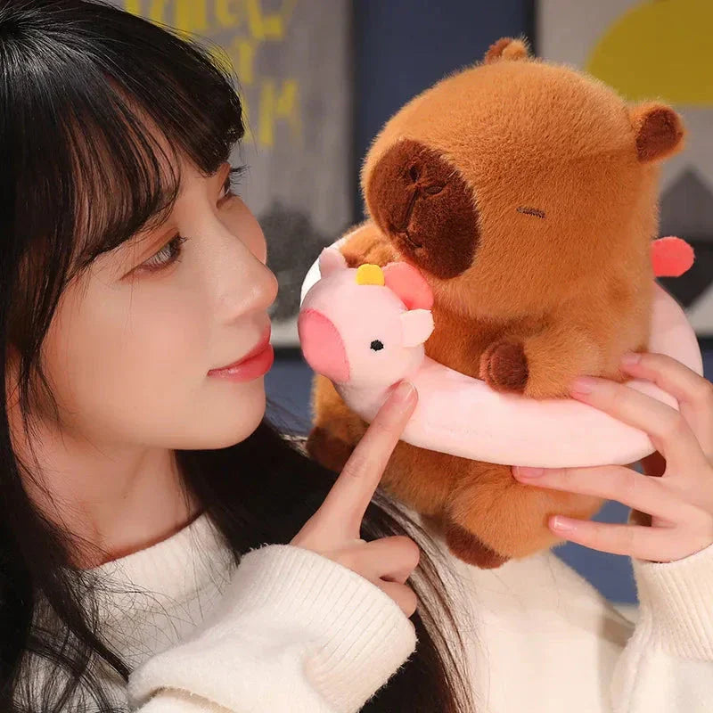 Fluffy Capybara with Float Plushie