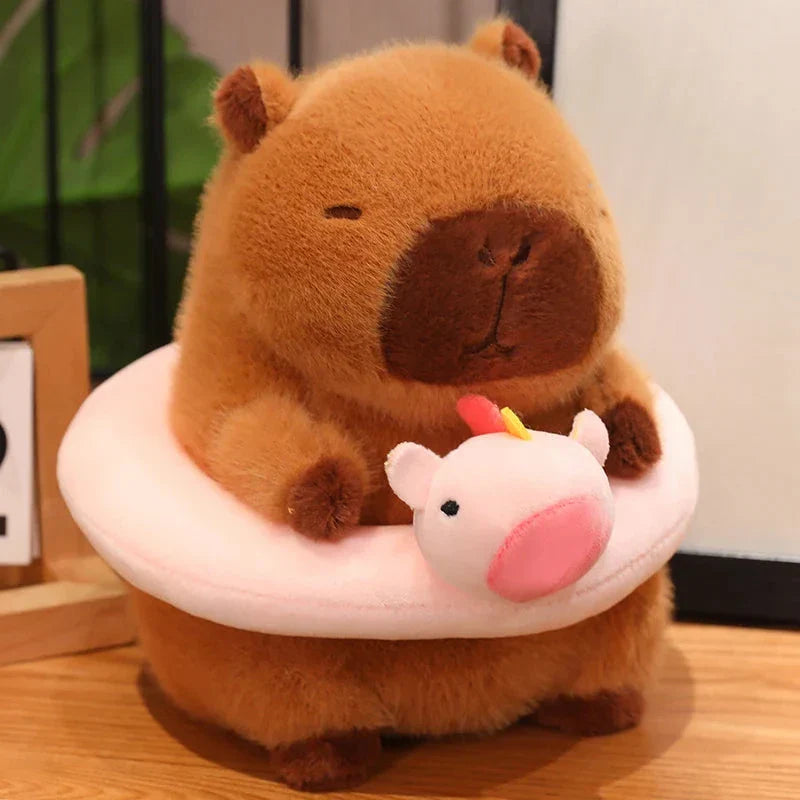 Fluffy Capybara with Float Plushie