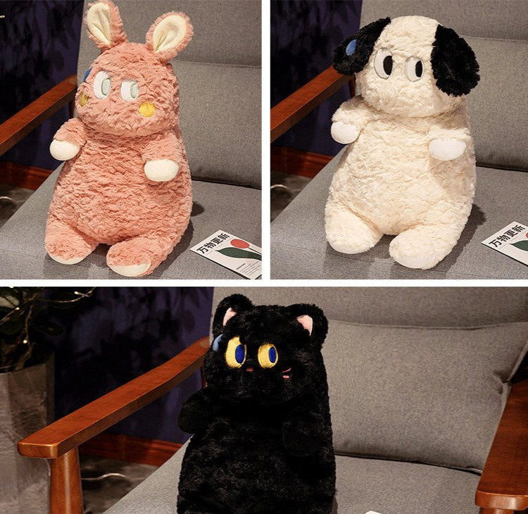 Fluffy Dog Cat Bunny Plushies