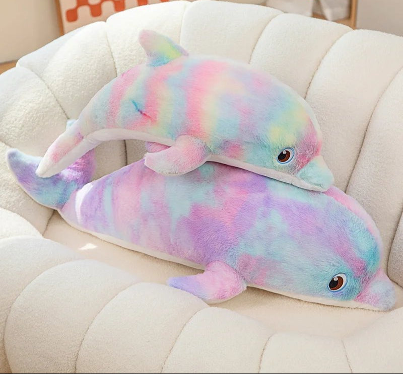 Fluffy Galaxy Dolphin Plushies