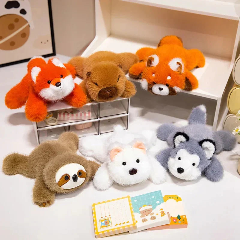 Fluffy Laying Animal Family Plushies