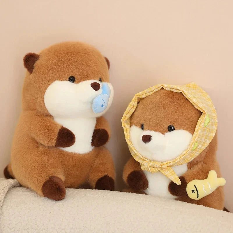 Friendly Otter Family