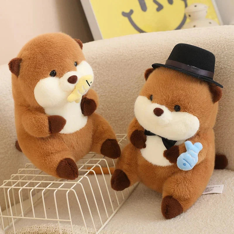 Friendly Otter Family