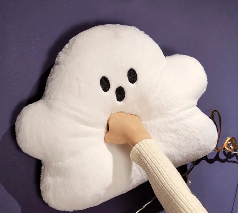 Ghost White Cloud Plush Pillow