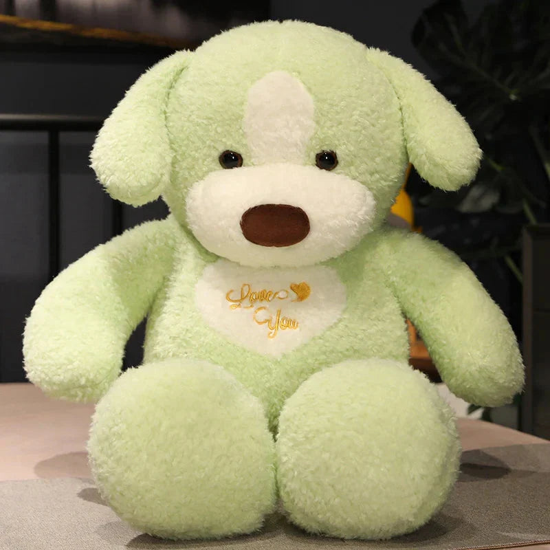 Giant 35in Fluffy Dog Teddy Bear Soft Toy