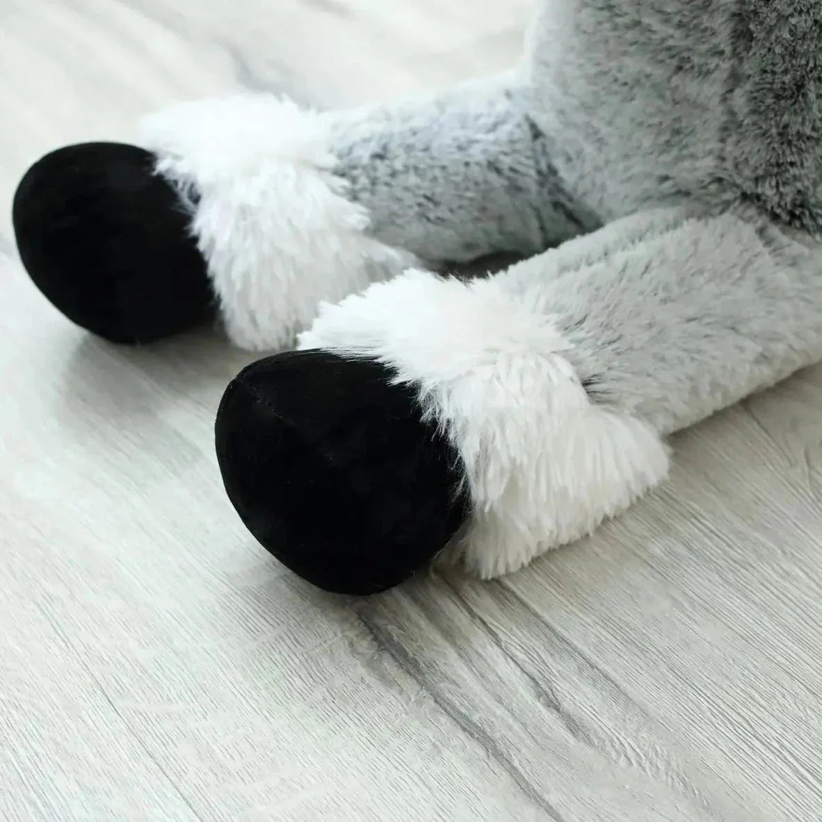 Giant Fluffy Brown Gray Horse Plushie