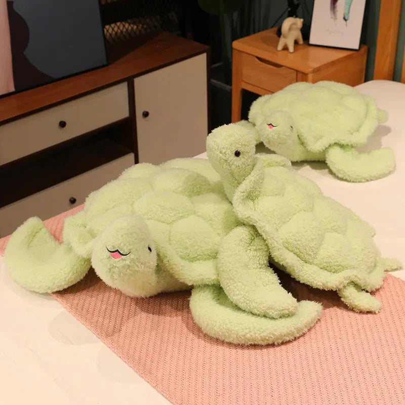 Giant Fluffy Cheerful Turtle Plushie